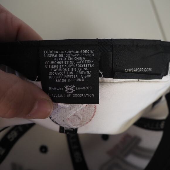 New Era 59Fifty "I'm The Truth" Fitted Hat Sz 7 1/2 Flat Brim Black White Red - Picture 7 of 8